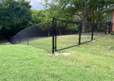 Black Chain Link Fence